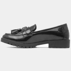 Cushion Walk Rosie Womens Black Patent Loafer