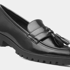 Cushion Walk Rosie Womens Black Patent Loafer