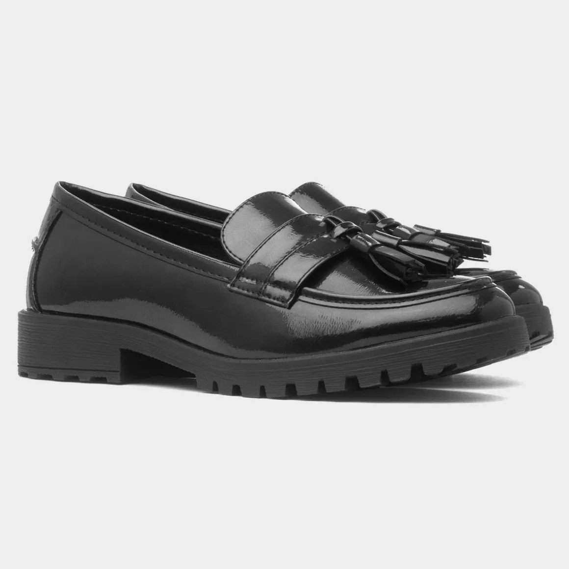 Cushion Walk Rosie Womens Black Patent Loafer
