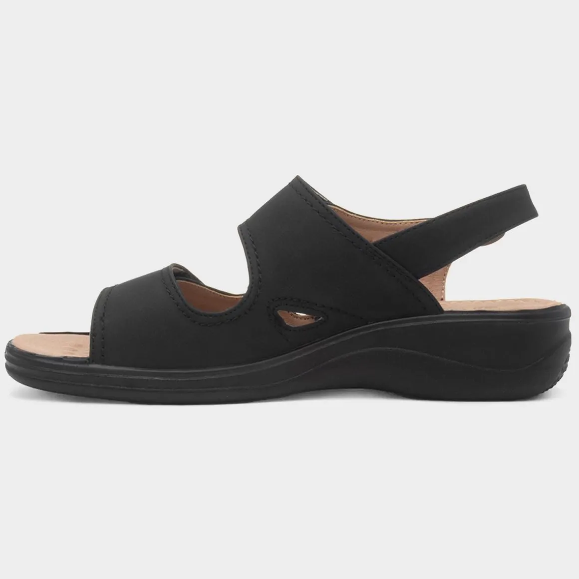 Cushion Walk Samantha Womens Black Sandal