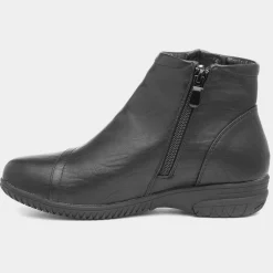 Cushion Walk Stacey Womens Black Ankle Boots