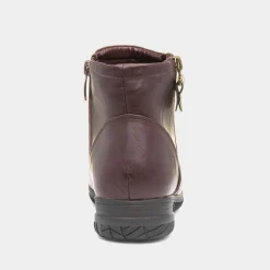 Cushion Walk Stacey Womens Dark Red Ankle Boot