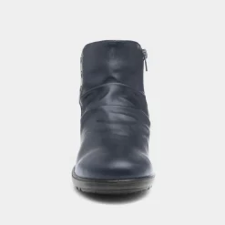 Cushion Walk Stud Womens Navy Ankle Boots