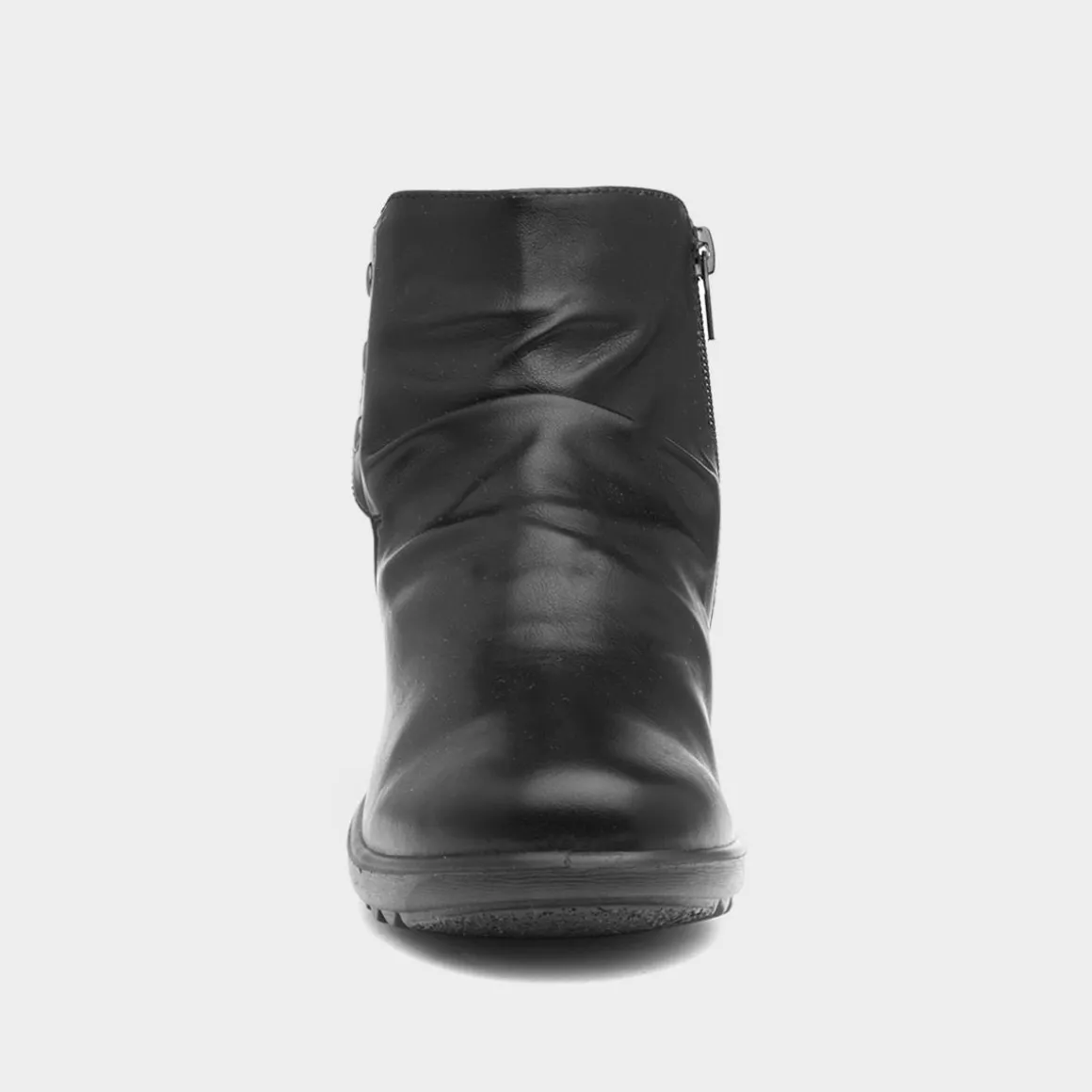 Cushion Walk Stud Womens Black Ankle Boot