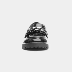 Cushion Walk Tokyo Womens Black Shiny Loafer
