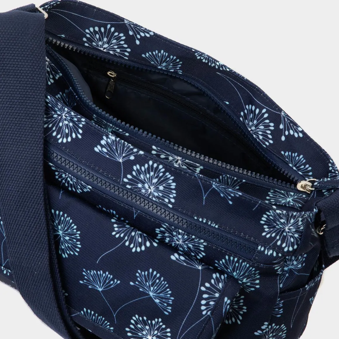 Cyndi Blue Floral Cross Body Bag
