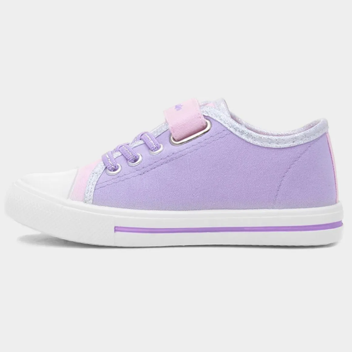 Disney Frozen Kids Purple Easy Fasten Canvas