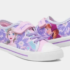 Disney Frozen Kids Purple Easy Fasten Canvas