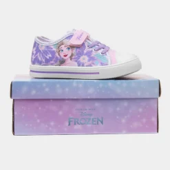 Disney Frozen Kids Purple Easy Fasten Canvas