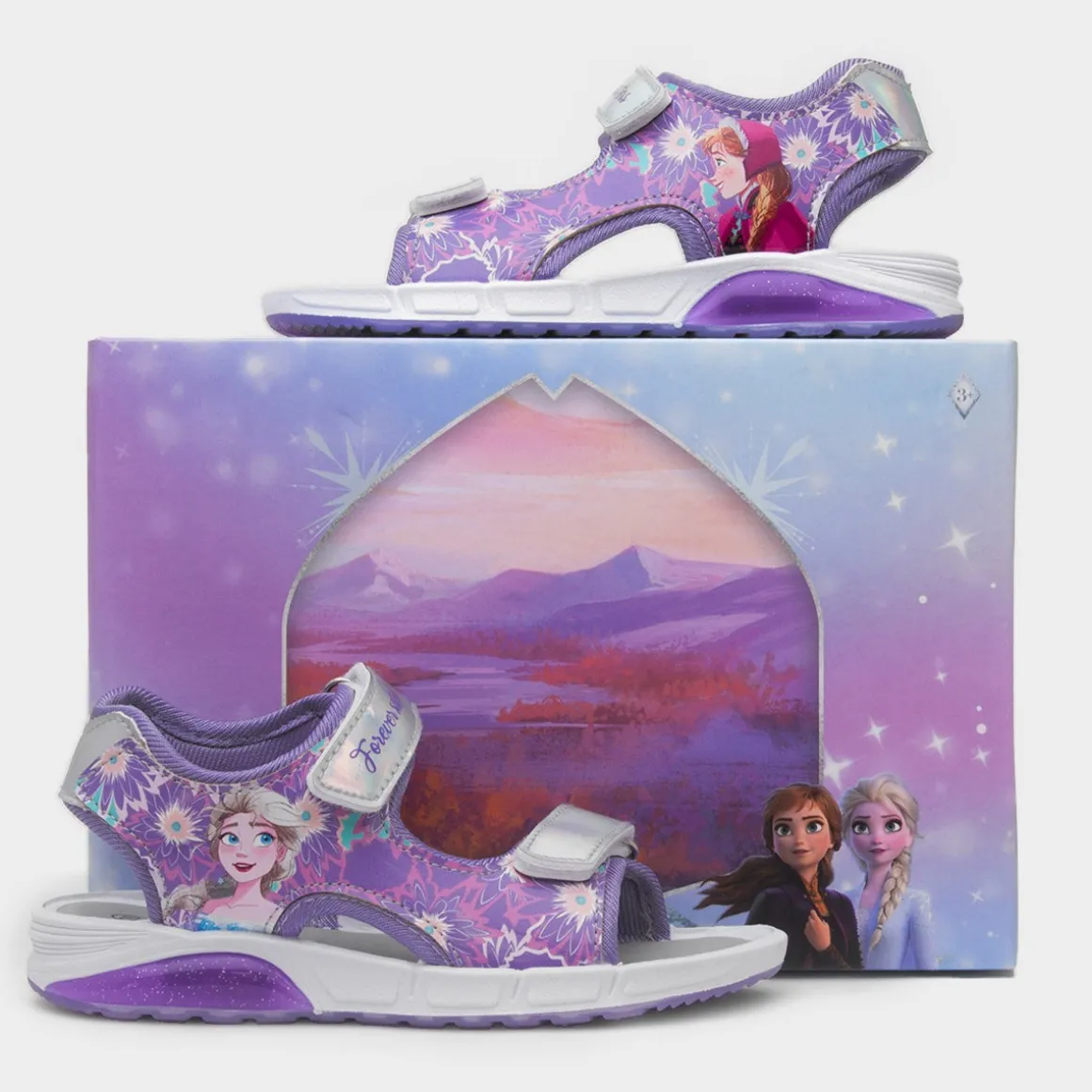 Disney Frozen Sparkle Kids Purple Sandal