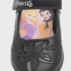Disney Princess Girls Black School Shoe
