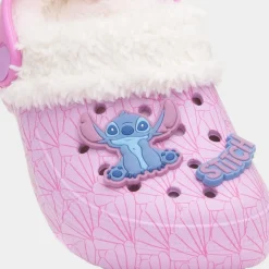 Disney Stitch Birst Kids Pink Warm Lined EVA Clog