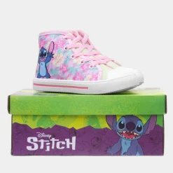 Disney Stitch Kids Multi Hi Top Canvas