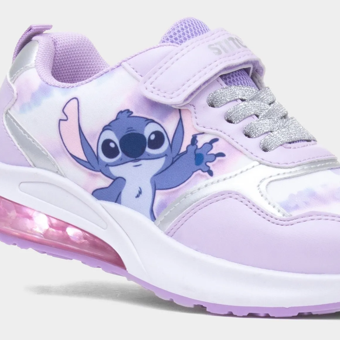 Disney Stitch Soreen Kids Lilac Light Up Trainer
