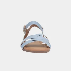 Divaz Antalya Womens Blue Strappy Sandals
