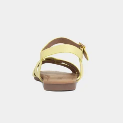 Divaz Antalya Womens Yellow Strappy Sandals