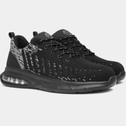 EarthWorks Cement Mens Black & Grey Safety Trainer