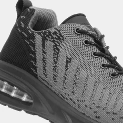 EarthWorks Cement Mens Grey & Black Safety Trainer