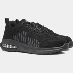 EarthWorks Gavel Unisex Black Knit Safety Trainer