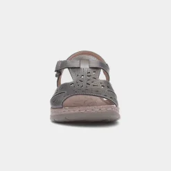 Fleet & Foster Ruth Womens Metallic Leather Sandal