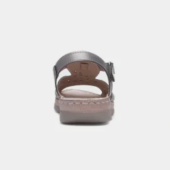 Fleet & Foster Ruth Womens Metallic Leather Sandal