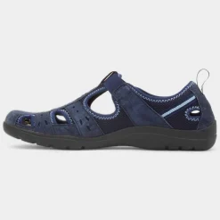 Free Spirit Cleveland Womens Navy Easy Fasten Shoe