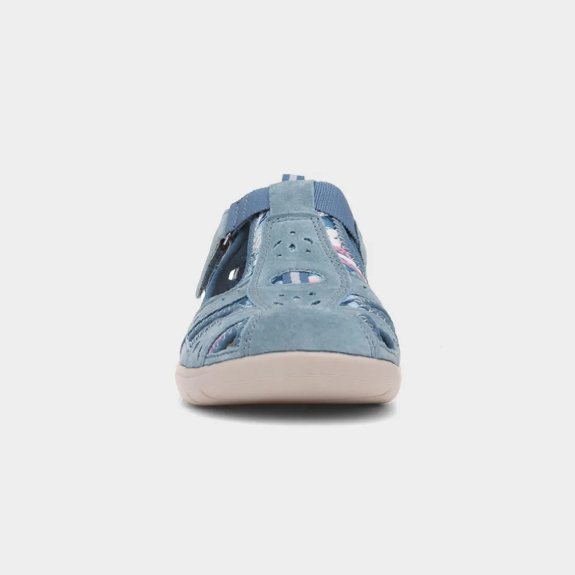 Free Spirit Cleveland Womens Blue Easy Fasten Shoe