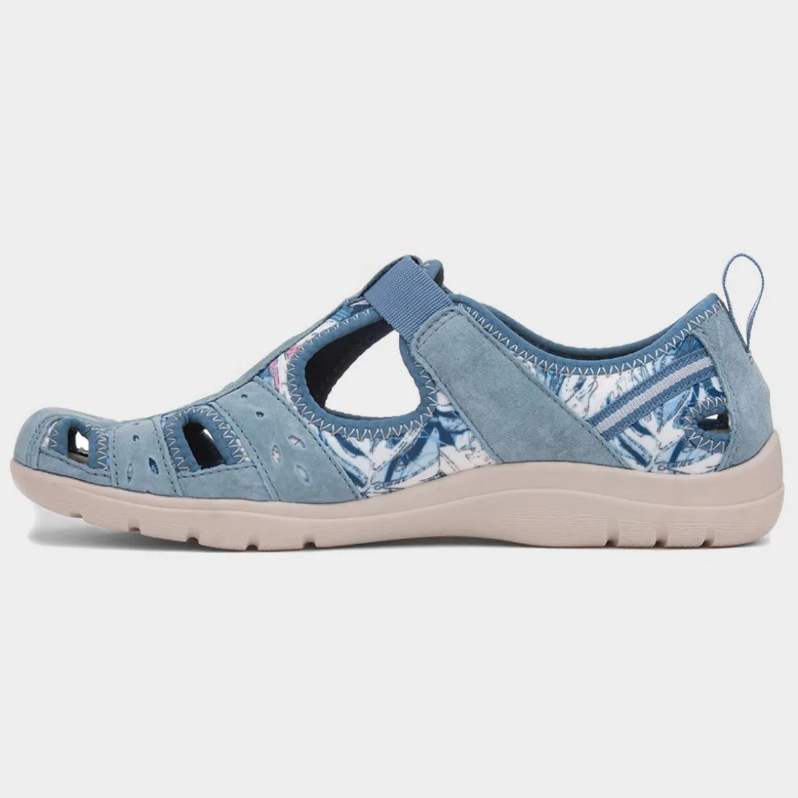 Free Spirit Cleveland Womens Blue Easy Fasten Shoe