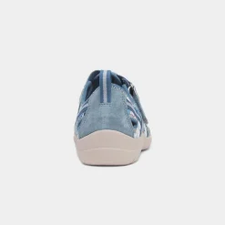 Free Spirit Cleveland Womens Blue Easy Fasten Shoe