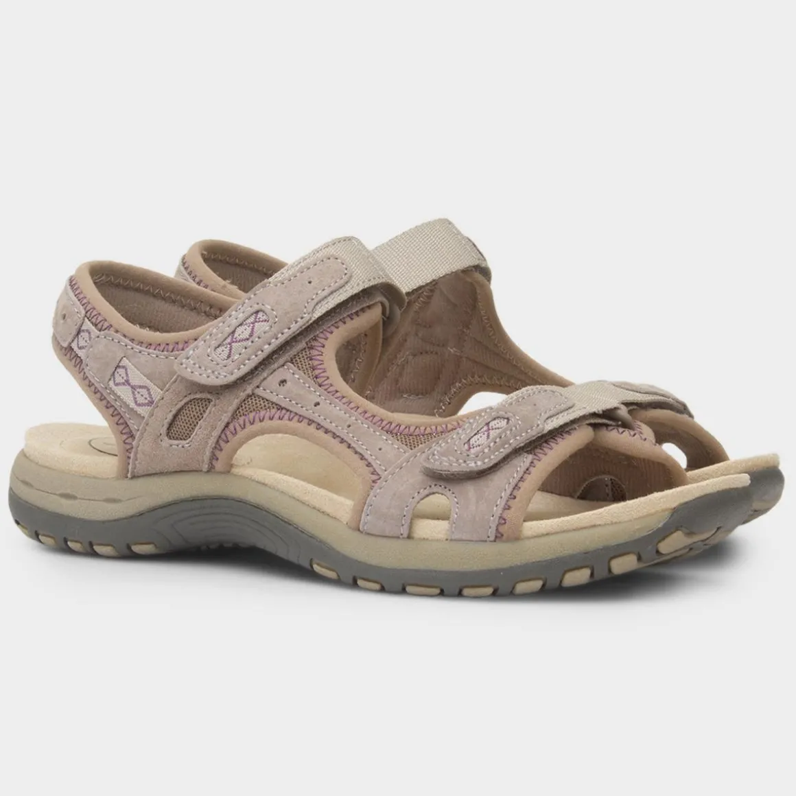 Free Spirit Frisco Womens Beige Easy Fasten Sandal