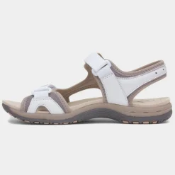 Free Spirit Frisco Womens White Easy Fasten Sandal