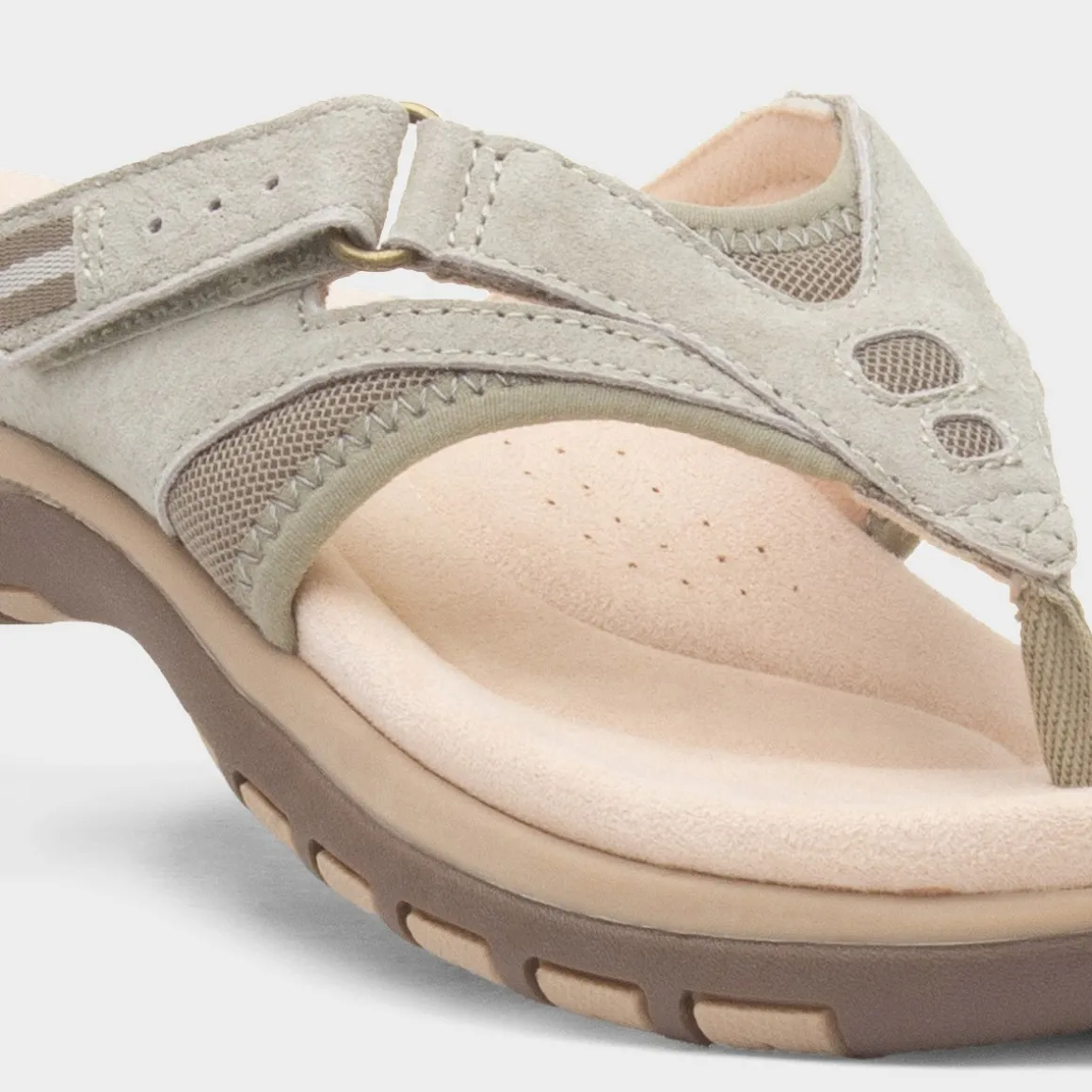 Free Spirit Juliet Womens Green Toe Post Sandal