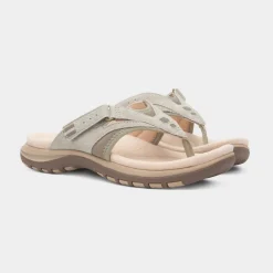 Free Spirit Juliet Womens Green Toe Post Sandal