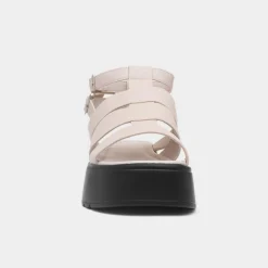 Heart Kenya Womens Beige Flatform Sandal