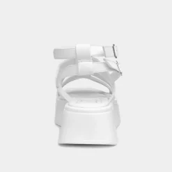 Heart Kenya Womens White Chunky Sandal