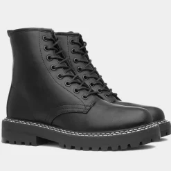 Heart Marissa Womens Black Lace Up Boot