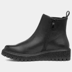 Heavenly Feet Adella Womens Black Wedge Boot