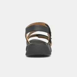 Heavenly Feet Alexa Womens Black Strappy Sandal