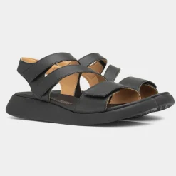 Heavenly Feet Alexa Womens Black Strappy Sandal