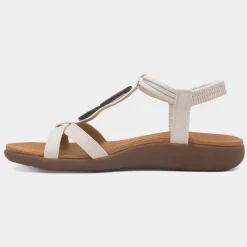 Heavenly Feet Alison Womens Stone Sandal