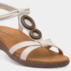 Heavenly Feet Alison Womens Stone Sandal