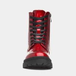 Heavenly Feet Amaya Womens Red Glitter Boot