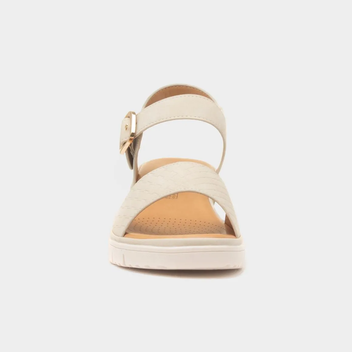 Heavenly Feet Amberley Stone Womens Wedge Sandal