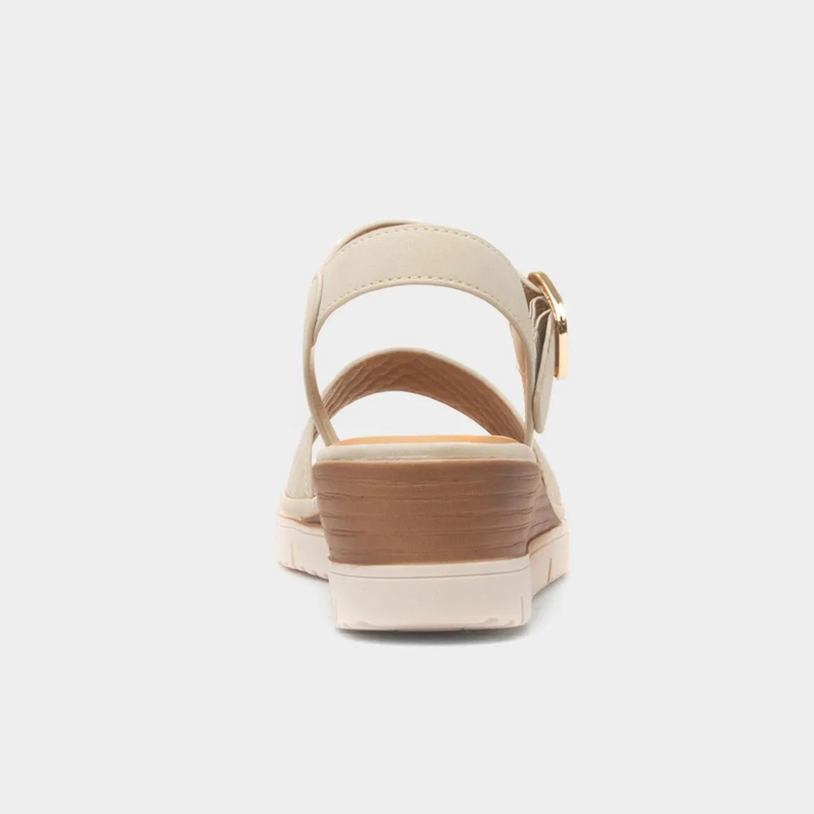 Heavenly Feet Amberley Stone Womens Wedge Sandal