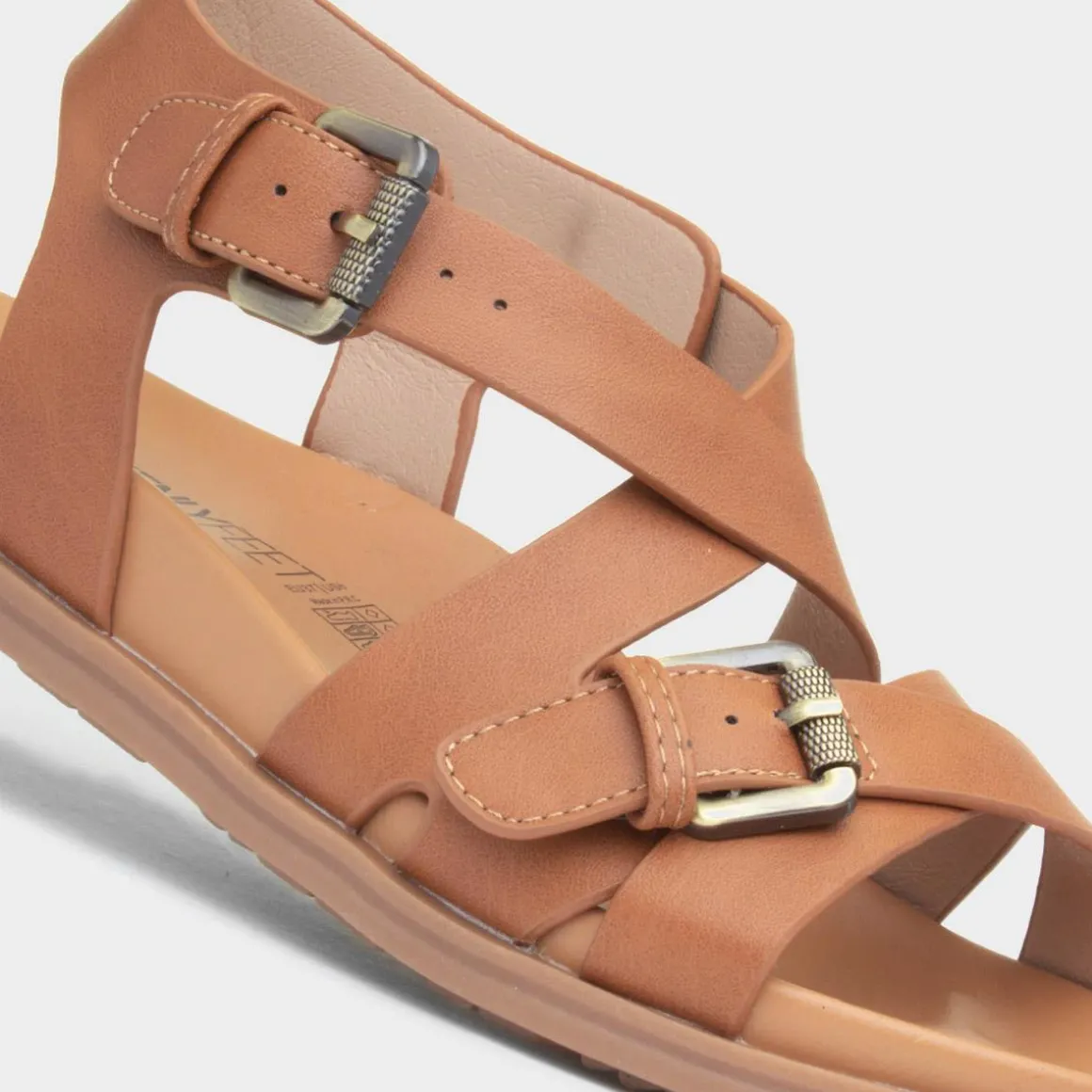Heavenly Feet Apollo Womens Tan Sandal