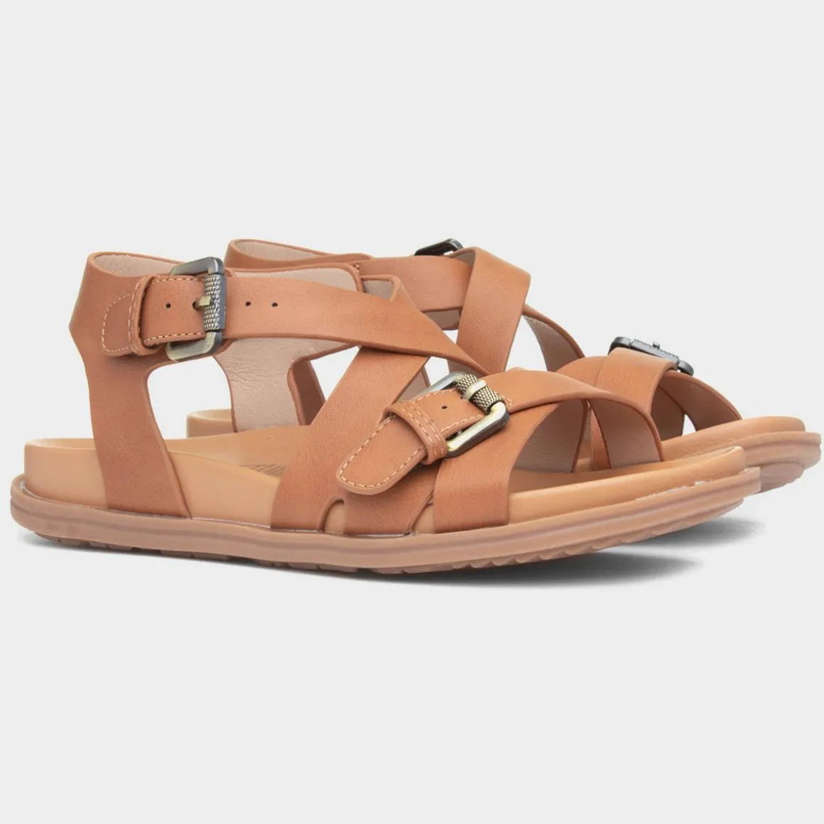 Heavenly Feet Apollo Womens Tan Sandal