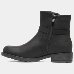 Heavenly Feet Cicely Womens Black Ankle Boot