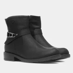 Heavenly Feet Cicely Womens Black Ankle Boot