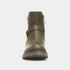Heavenly Feet Cicely Womens Green Ankle Boot
