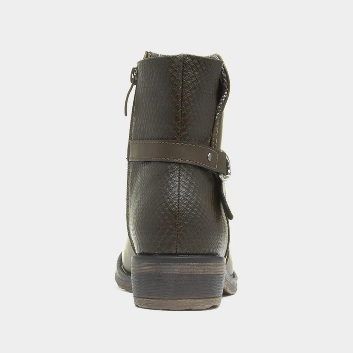 Heavenly Feet Cicely Womens Green Ankle Boot